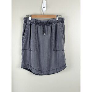 Anthropologie Klara Utility Mini‎ Skirt Size Medium Slate Gray